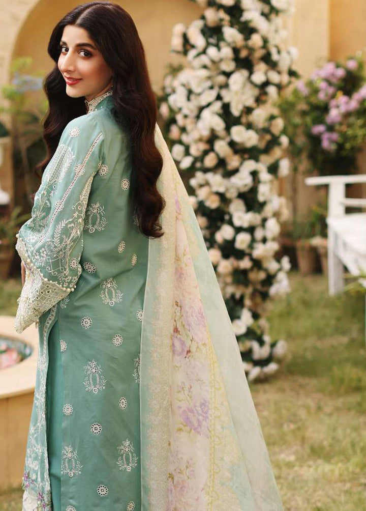 Elaf Embroidered Lawn Suits Unstitched 3 Piece EL22FL ELF-10A Amulet - Festive Collection