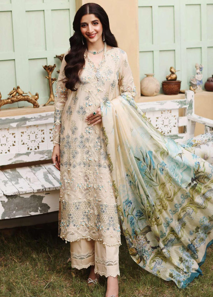 Elaf Embroidered Lawn Suits Unstitched 3 Piece EL22FL ELF-11 Magnifique - Festive Collection