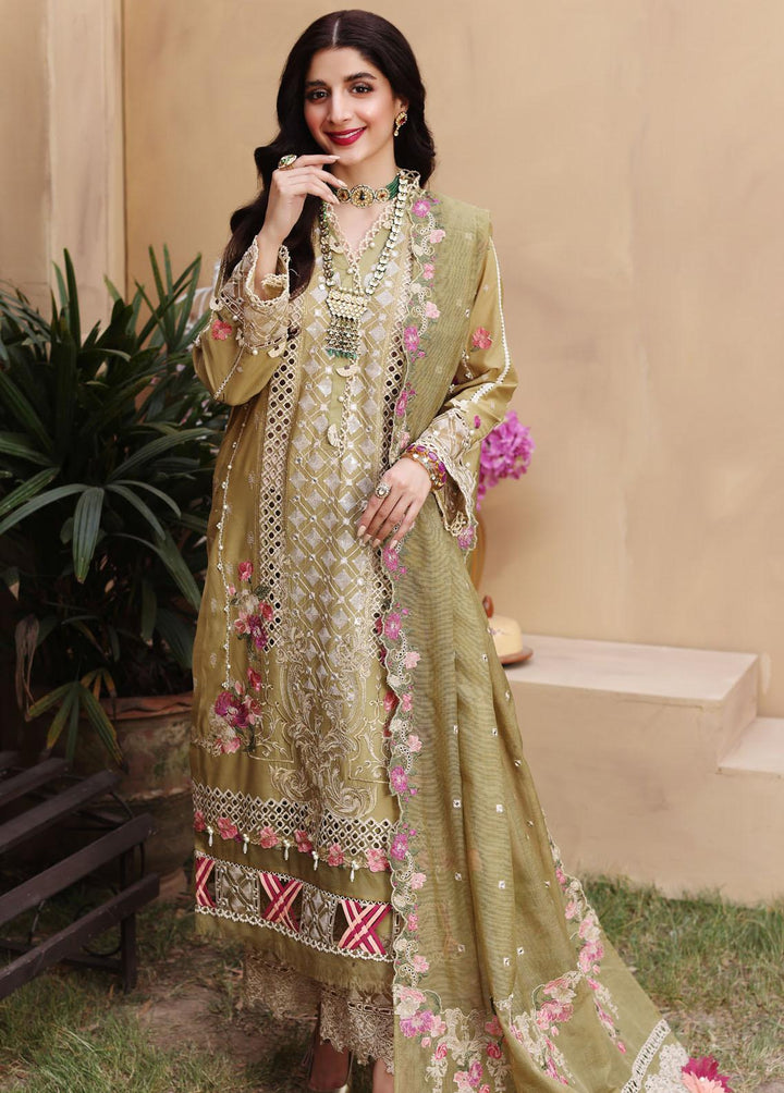 Elaf Embroidered Lawn Suits Unstitched 3 Piece EL22FL ELF-3B Vendela - Festive Collection