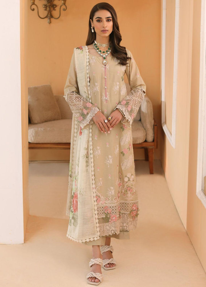 Elaf Pret Embroidered Lawn 3 Piece Suit EF23RW ELP-03B Hazel