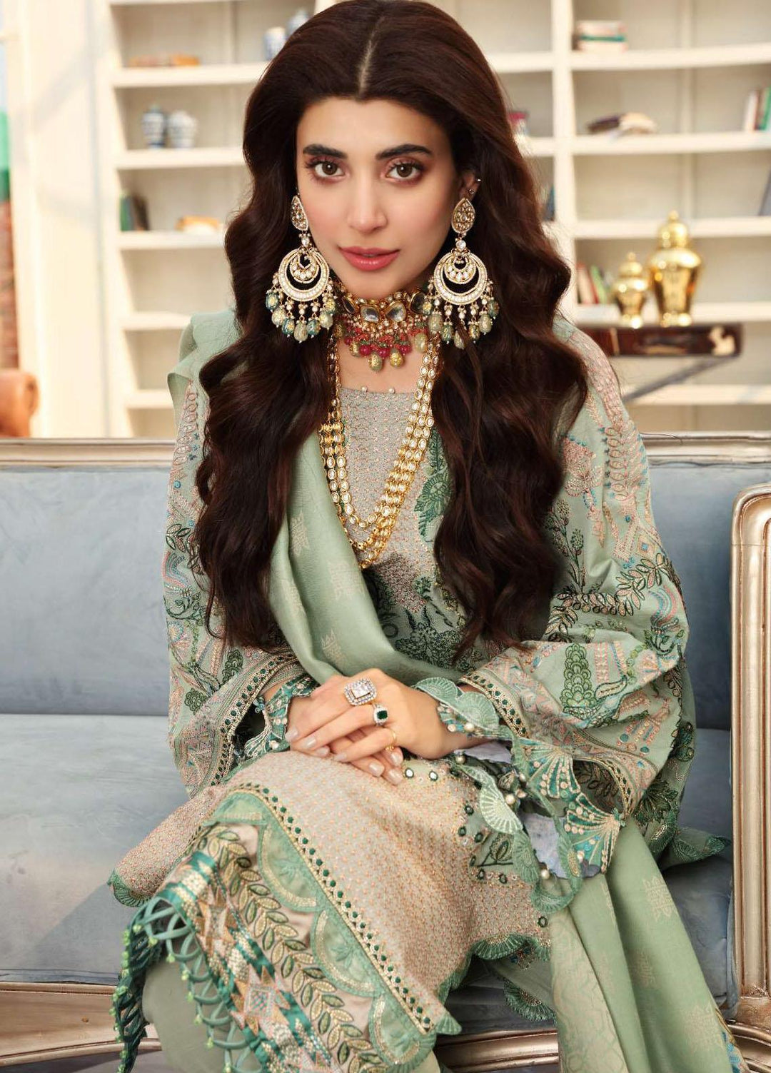 Elaf Embroidered Slub Khaddar Suits Unstitched 3 Piece EL21LW EWC-04 Tranquil - Winter Collection