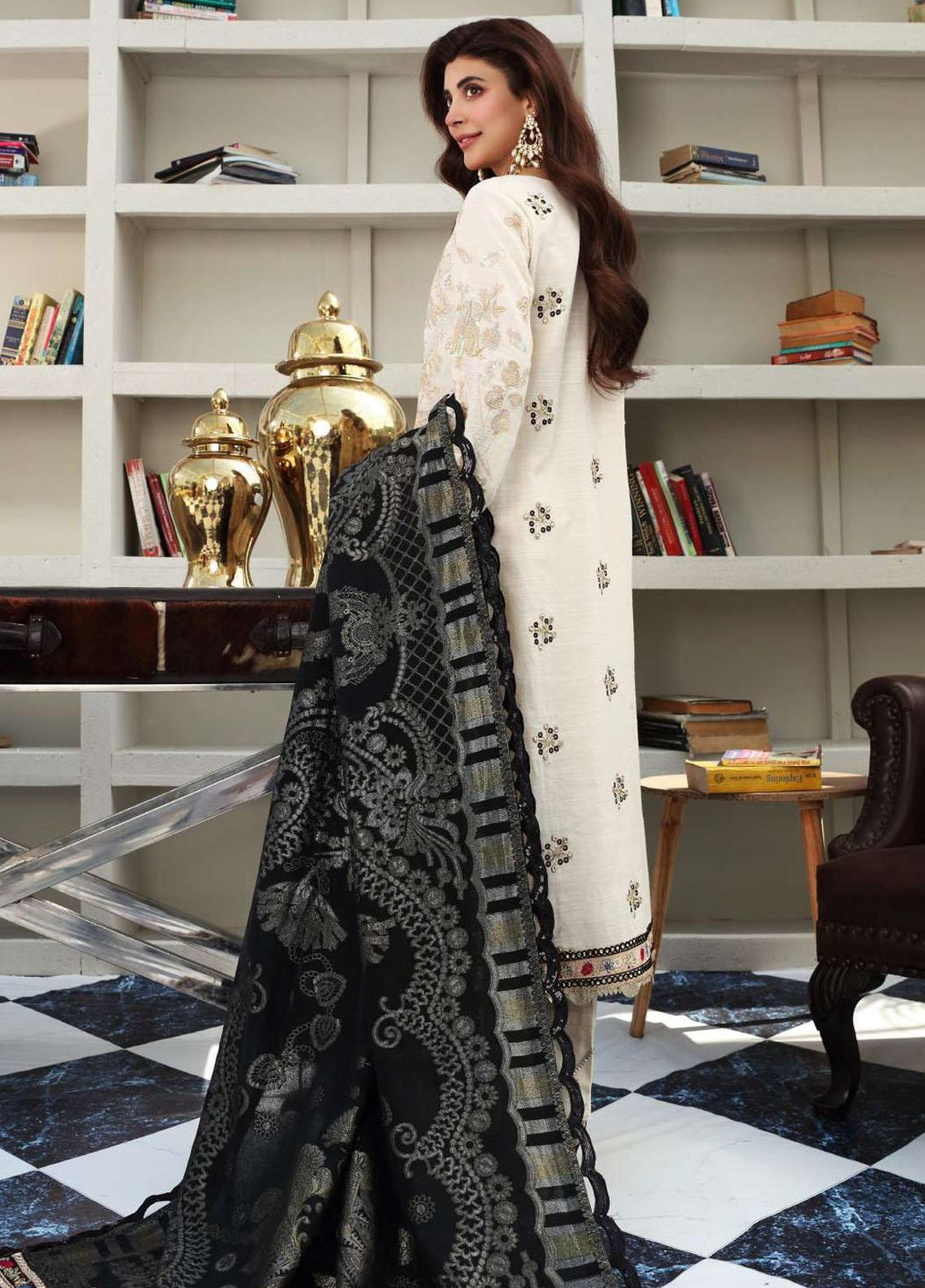 Elaf Embroidered Slub Khaddar Suits Unstitched 3 Piece EL21LW EWC-06 Victoria - Winter Collection