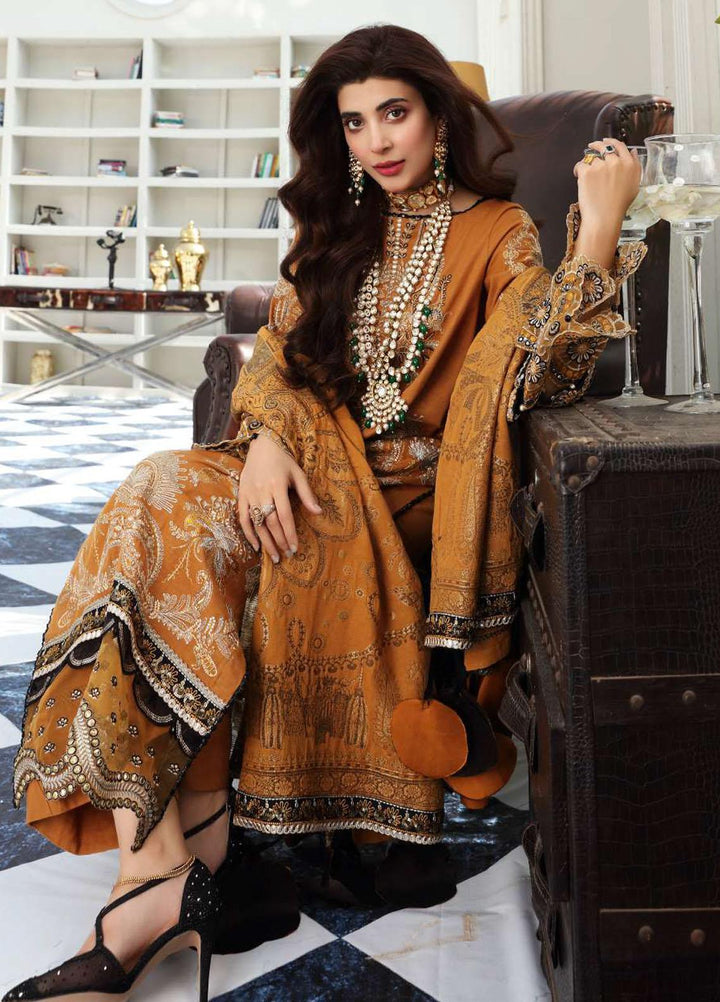 Elaf Embroidered Slub Khaddar Suits Unstitched 3 Piece EL21LW EWC-07 Glamour - Winter Collection