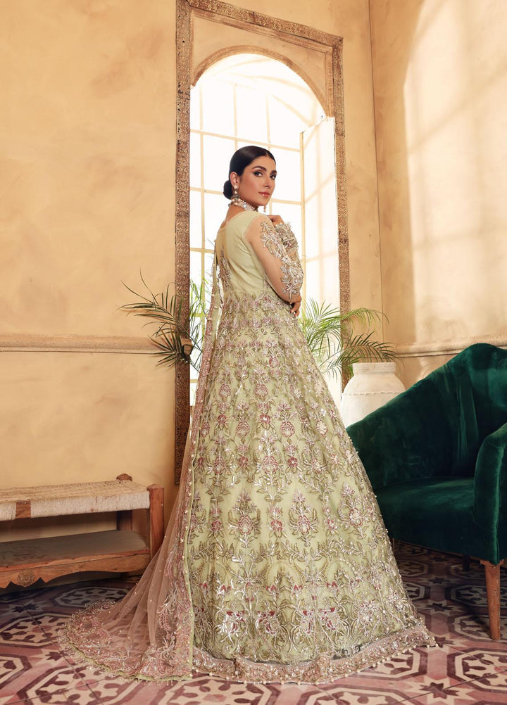 Elaf Embroidered Net Suits Unstitched 3 Piece EL21PB EBC-01 Gimblet - Luxury Bridal Collection