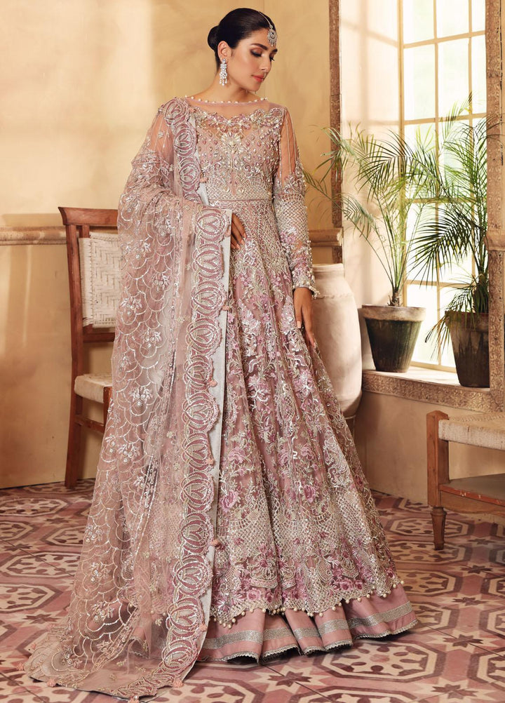 Elaf Embroidered Net Suits Unstitched 3 Piece EL21PB EBC-02 Bella - Luxury Bridal Collection