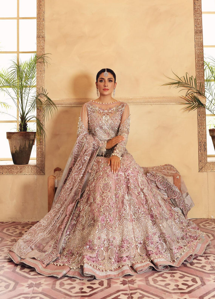 Elaf Embroidered Net Suits Unstitched 3 Piece EL21PB EBC-02 Bella - Luxury Bridal Collection