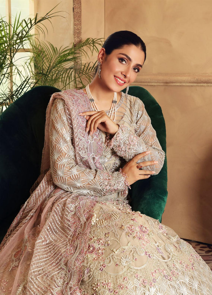 Elaf Embroidered Net Suits Unstitched 3 Piece EL21PB EBC-04 Jewel - Luxury Bridal Collection