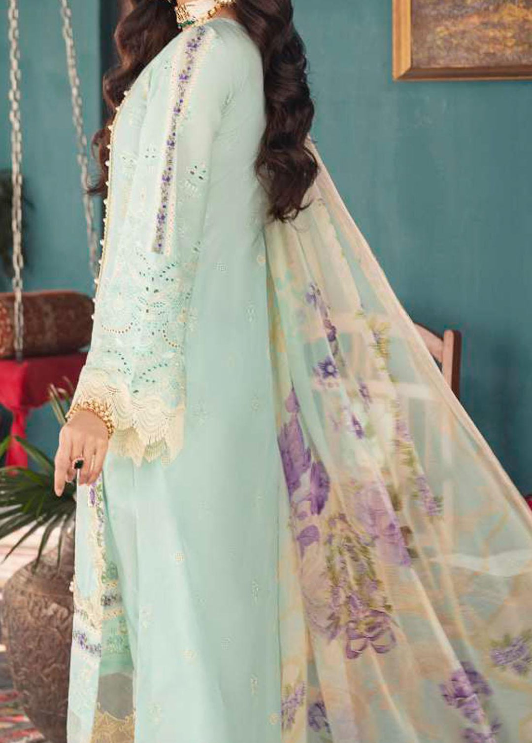 Elaf Embroidered Lawn Suits Unstitched 3 Piece EL22F EFC 02 - Festive Collection
