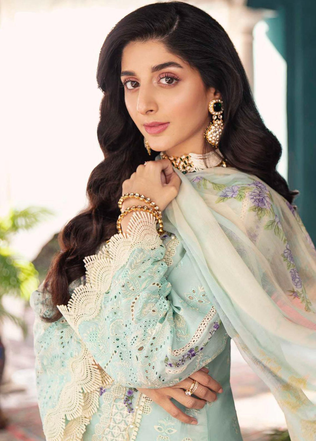 Elaf Embroidered Lawn Suits Unstitched 3 Piece EL22F EFC 02 - Festive Collection