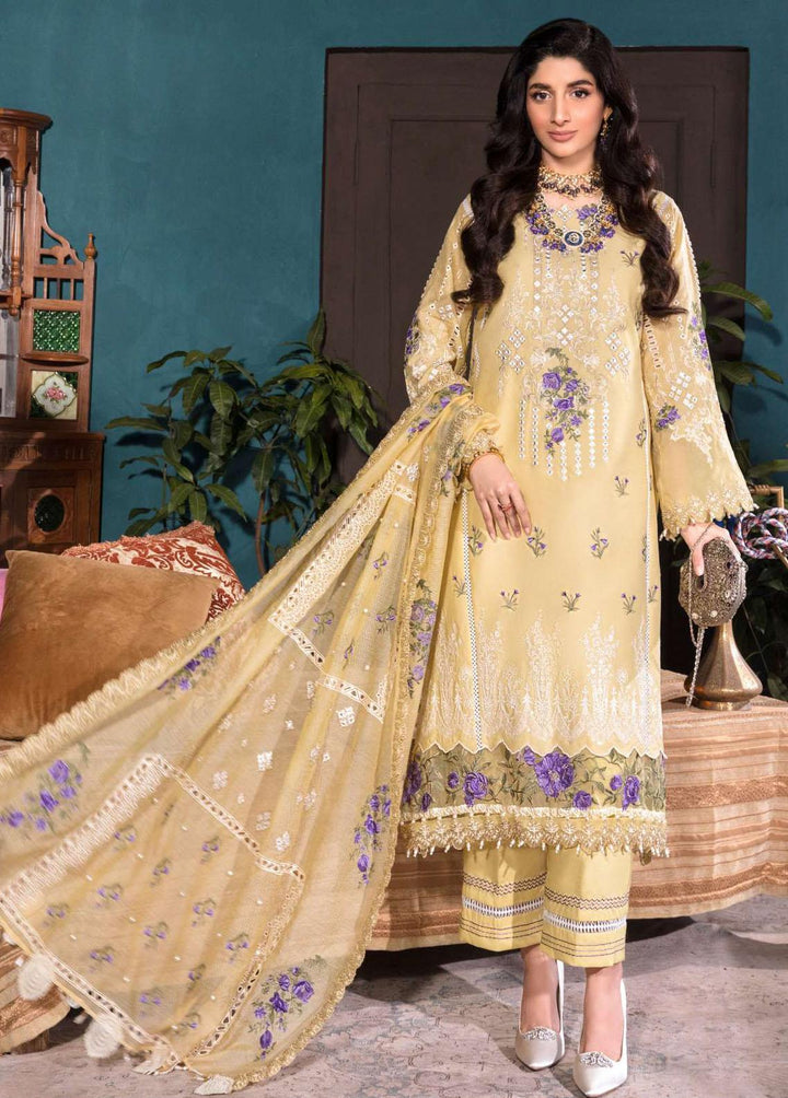 Elaf Embroidered Lawn Suits Unstitched 3 Piece EL22F EFC 04B - Festive Collection