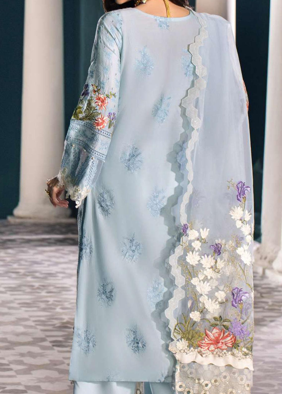 Elaf Embroidered Lawn Suits Unstitched 3 Piece EL22F EFC 06B - Festive Collection