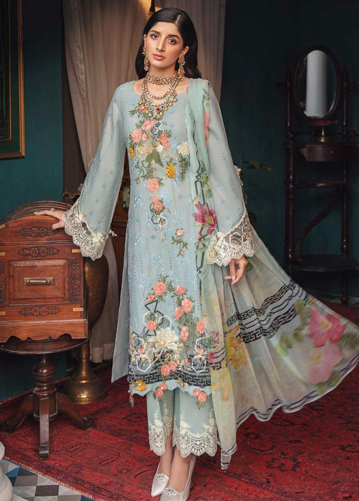 Elaf Embroidered Lawn Suits Unstitched 3 Piece EL22F EFC 08 - Festive Collection