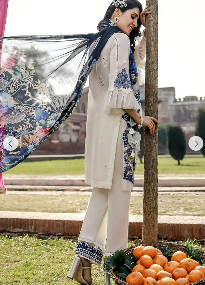 Elaf Embroidered Lawn Suits Unstitched 3 Piece EL21F 08 Victorian Passion - Festive Collection