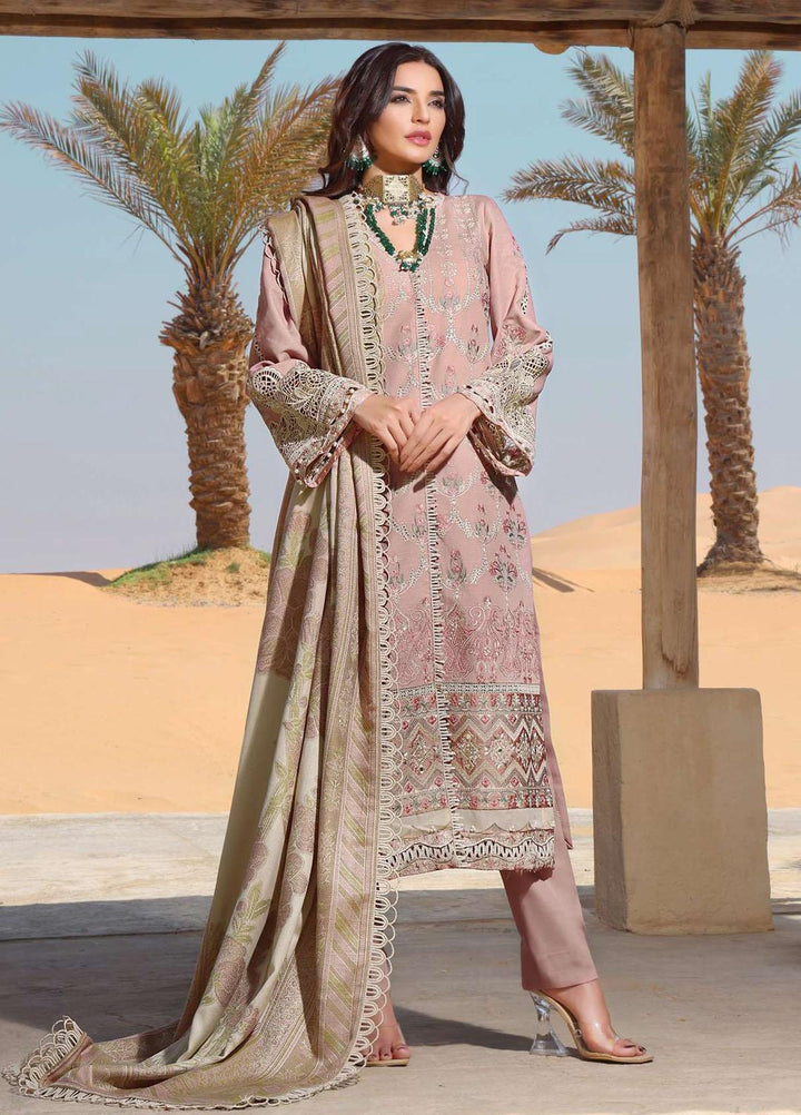 Elaf Embroidered Slub Khaddar Suits Unstitched 3 Piece EF22LW ELW-01 - Winter Collection