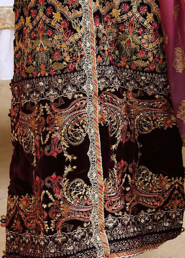 Elaf Embroidered Velvet Suits Unstitched 3 Piece EF22LW ELW-02 - Winter Collection