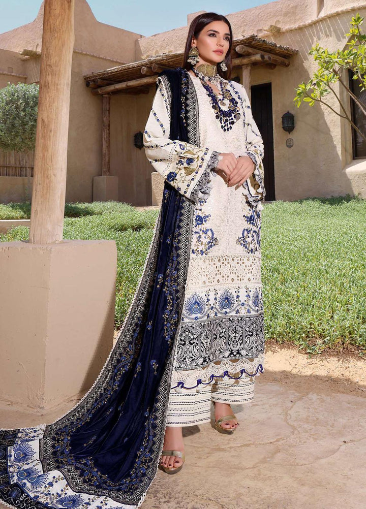 Elaf Embroidered Slub Khaddar Suits Unstitched 3 Piece EF22LW ELW-07 - Winter Collection