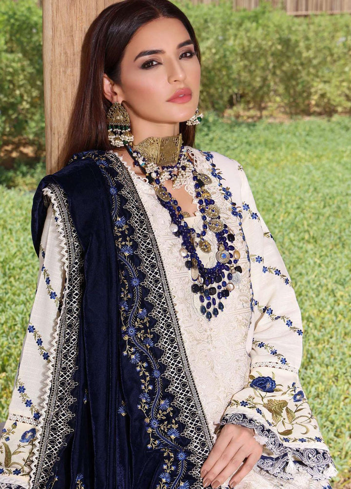 Elaf Embroidered Slub Khaddar Suits Unstitched 3 Piece EF22LW ELW-07 - Winter Collection