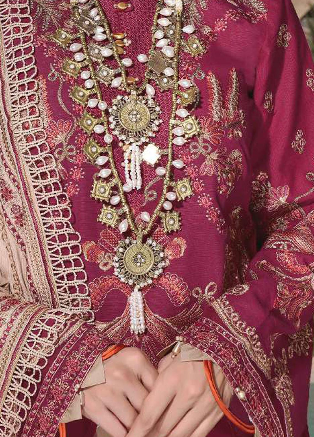 Elaf Embroidered Slub Khaddar Suits Unstitched 3 Piece EF22LW ELW-08 - Winter Collection