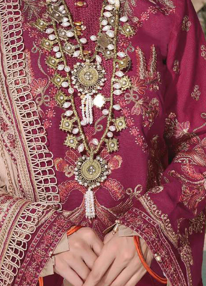 Elaf Embroidered Slub Khaddar Suits Unstitched 3 Piece EF22LW ELW-08 - Winter Collection