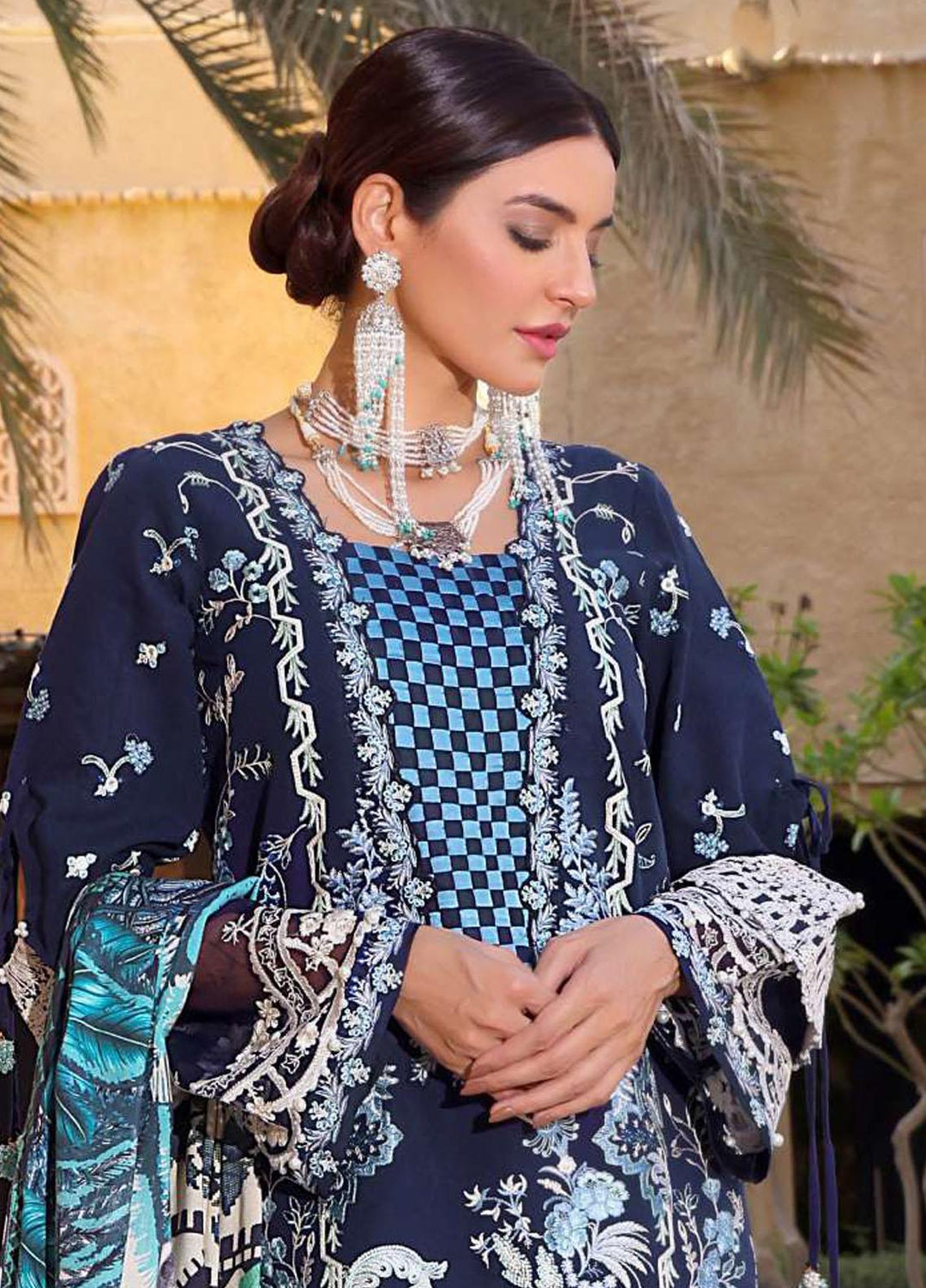 Elaf Embroidered Slub Khaddar Suits Unstitched 3 Piece EF22LW ELW-09 - Winter Collection