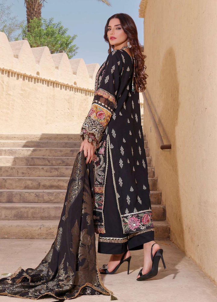 Elaf Embroidered Slub Khaddar Suits Unstitched 3 Piece EF22LW ELW-10-A - Winter Collection