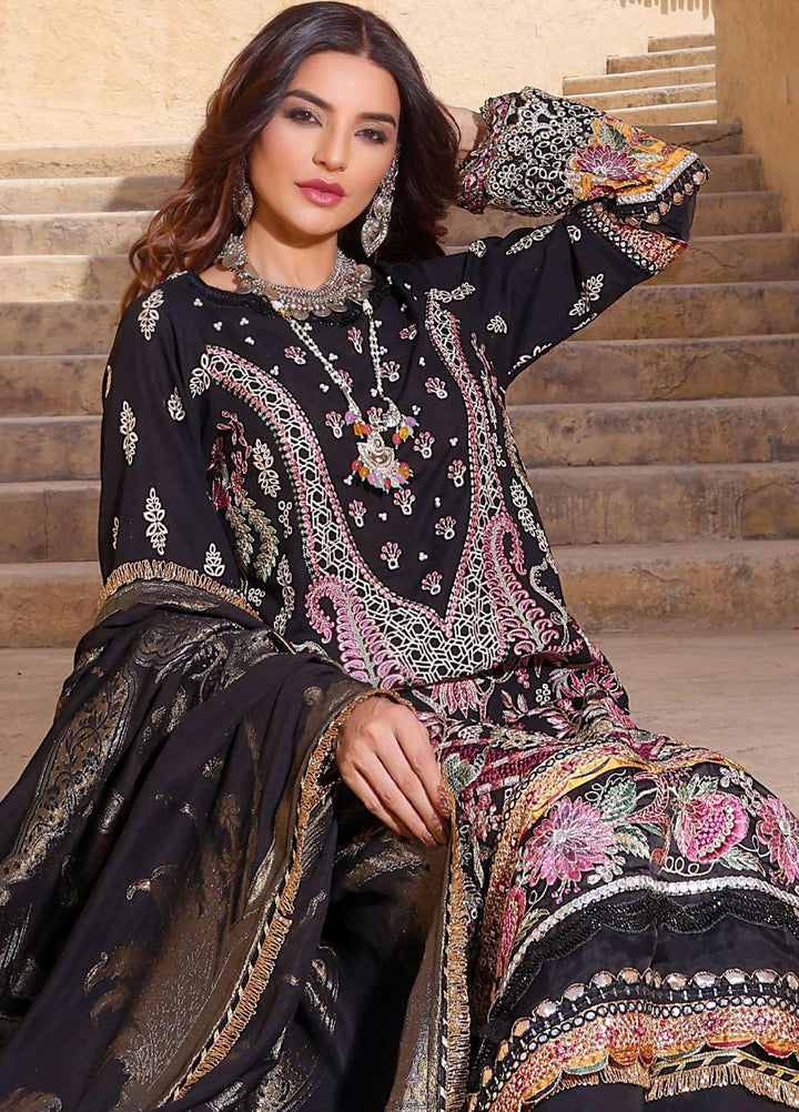 Elaf Embroidered Slub Khaddar Suits Unstitched 3 Piece EF22LW ELW-10-A - Winter Collection