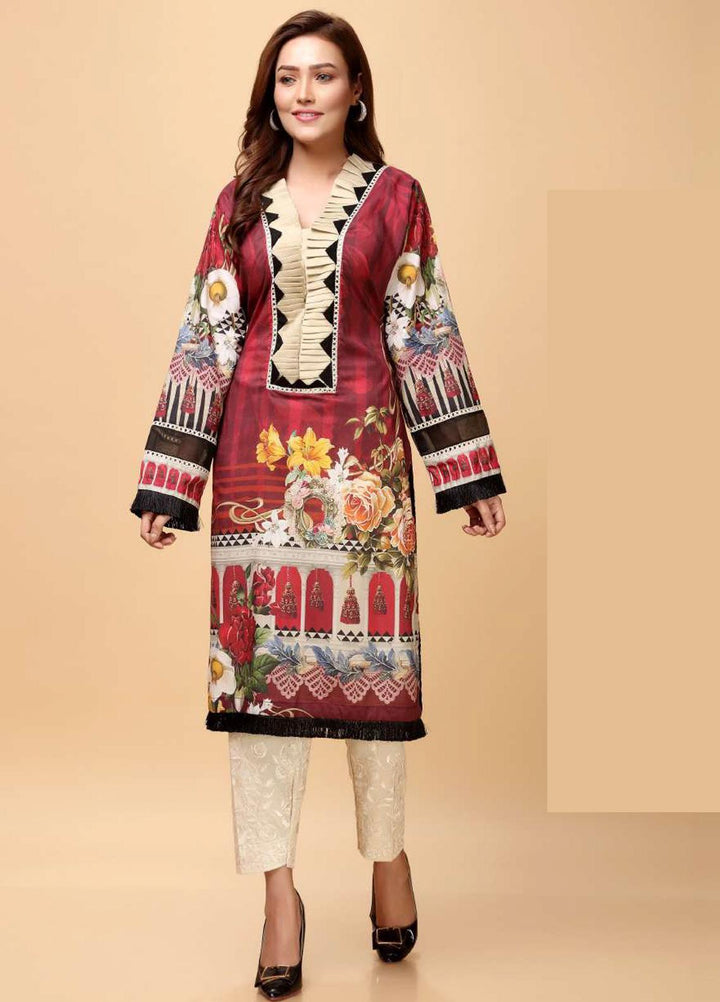 Elaf Printed Lawn Stitched Kurtis EL21PK EP-07