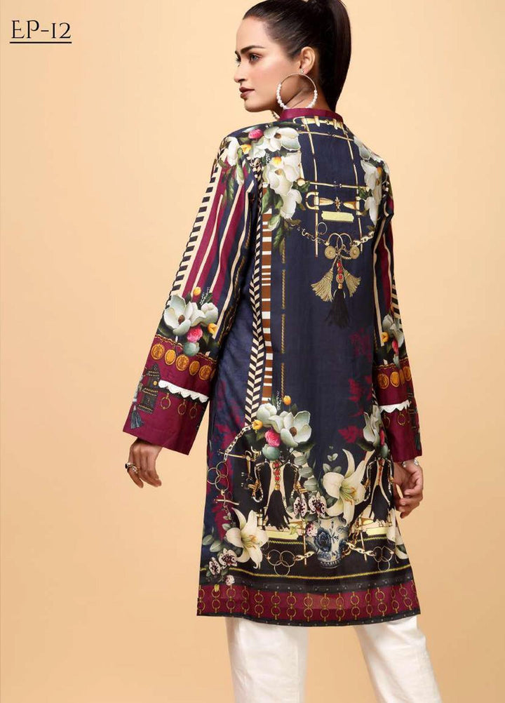Elaf Printed Lawn Stitched Kurtis EL21PK EP-12