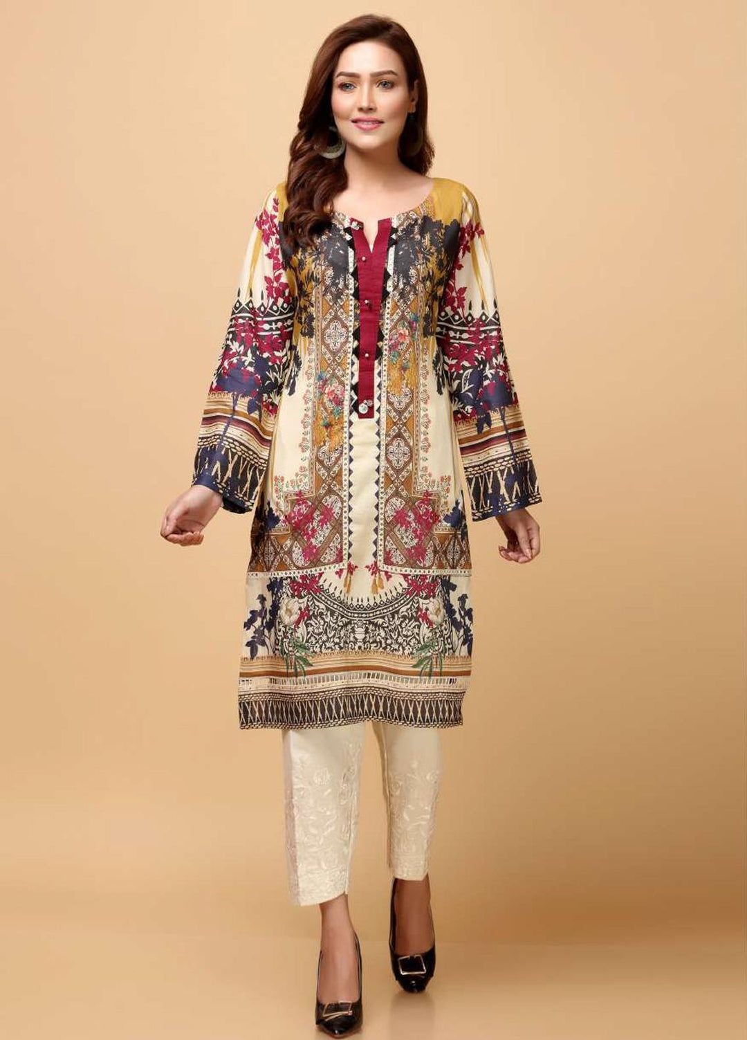 Elaf Printed Lawn Stitched Kurtis EL21PK EP-14