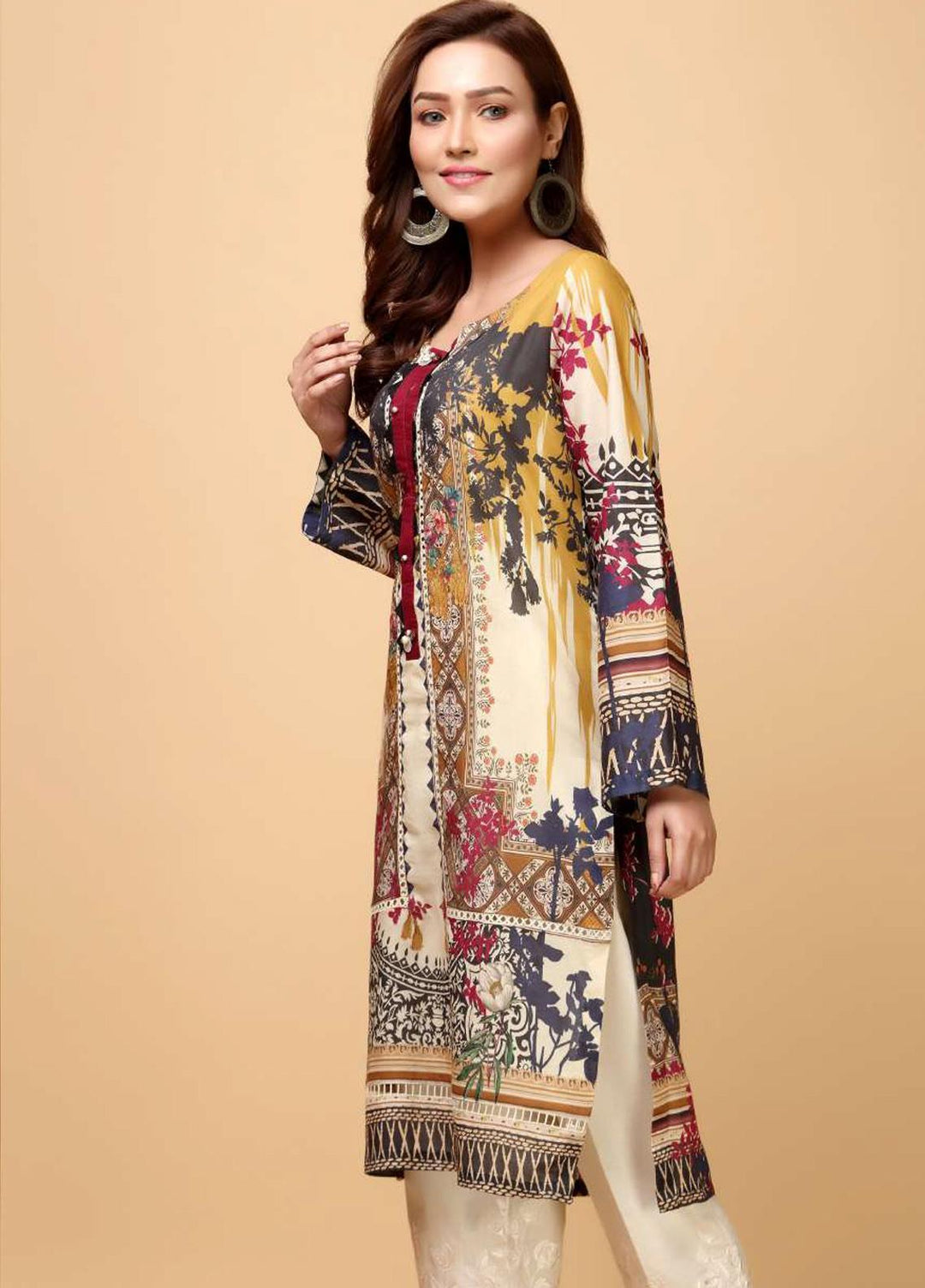 Elaf Printed Lawn Stitched Kurtis EL21PK EP-14