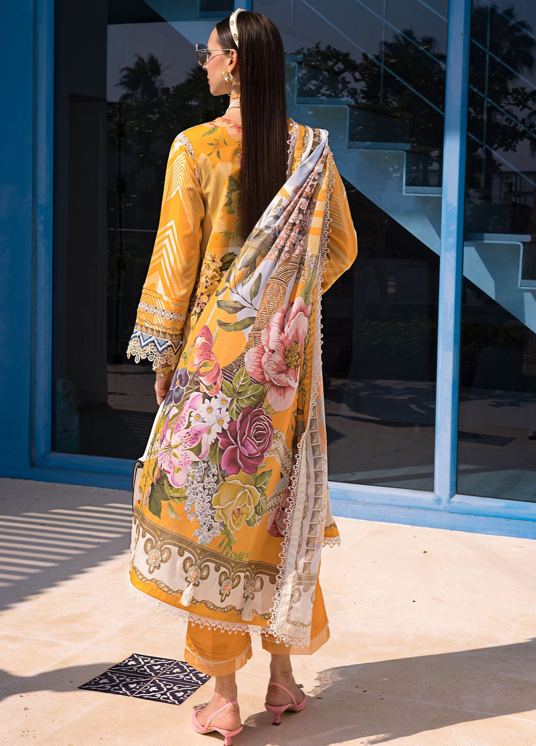 Elaf Printed Lawn Suits Unstitched 3 Piece EF24P EOP-01A Sedona - Summer Collection