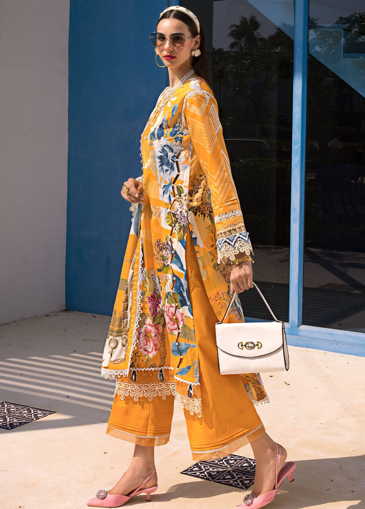 Elaf Printed Lawn Suits Unstitched 3 Piece EF24P EOP-01A Sedona - Summer Collection