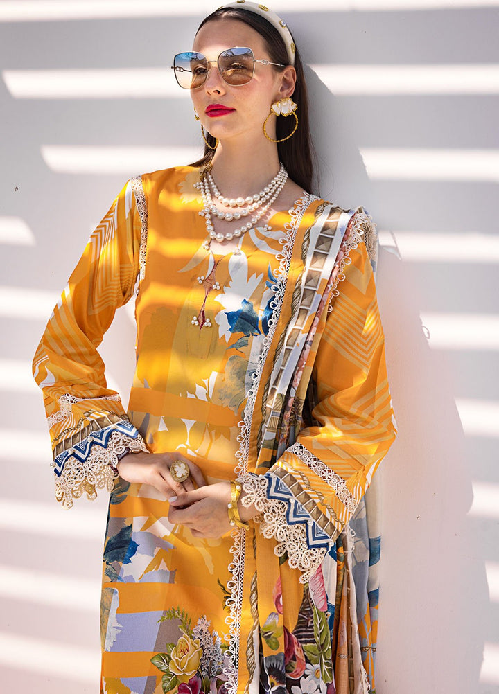 Elaf Printed Lawn Suits Unstitched 3 Piece EF24P EOP-01A Sedona - Summer Collection