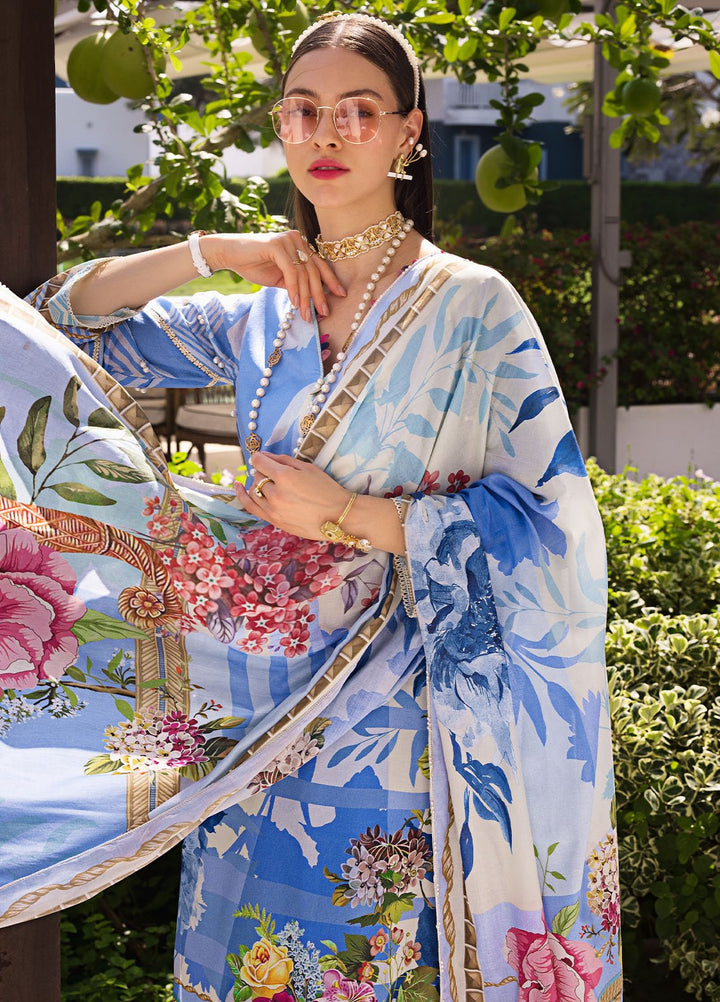 Elaf Printed Lawn Suits Unstitched 3 Piece EF24P EOP-01B Daris - Summer Collection