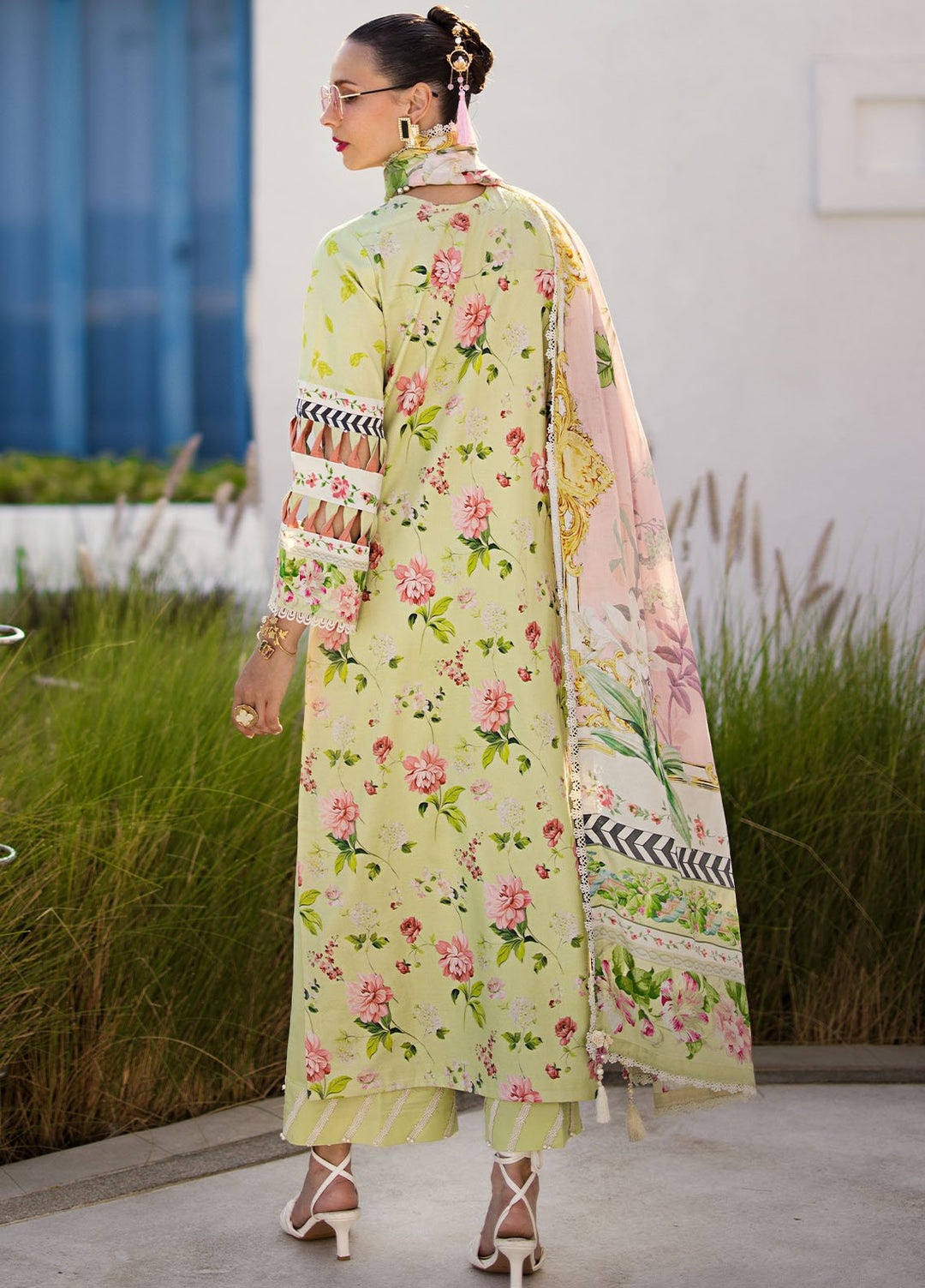 Elaf Printed Lawn Suits Unstitched 3 Piece EF24P EOP-02A Chelsea - Summer Collection