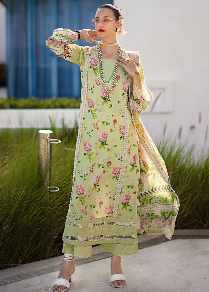 Elaf Printed Lawn Suits Unstitched 3 Piece EF24P EOP-02A Chelsea - Summer Collection