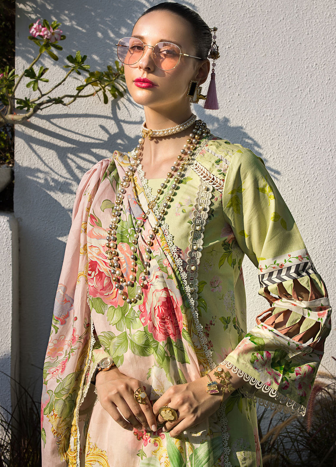 Elaf Printed Lawn Suits Unstitched 3 Piece EF24P EOP-02A Chelsea - Summer Collection