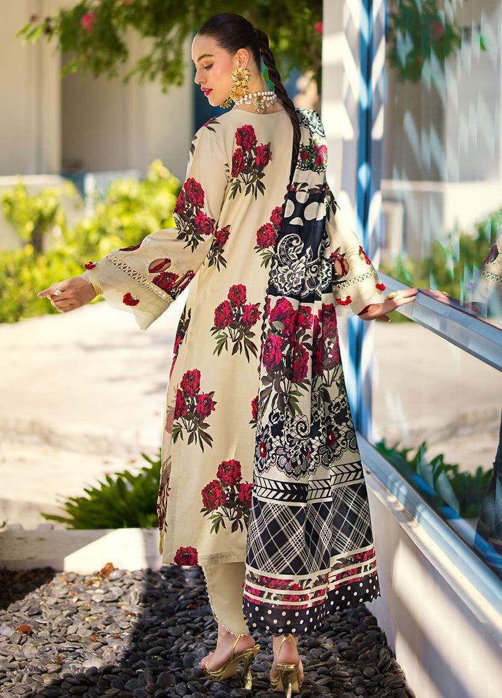 Elaf Printed Lawn Suits Unstitched 3 Piece EF24P EOP-03A Swan - Summer Collection