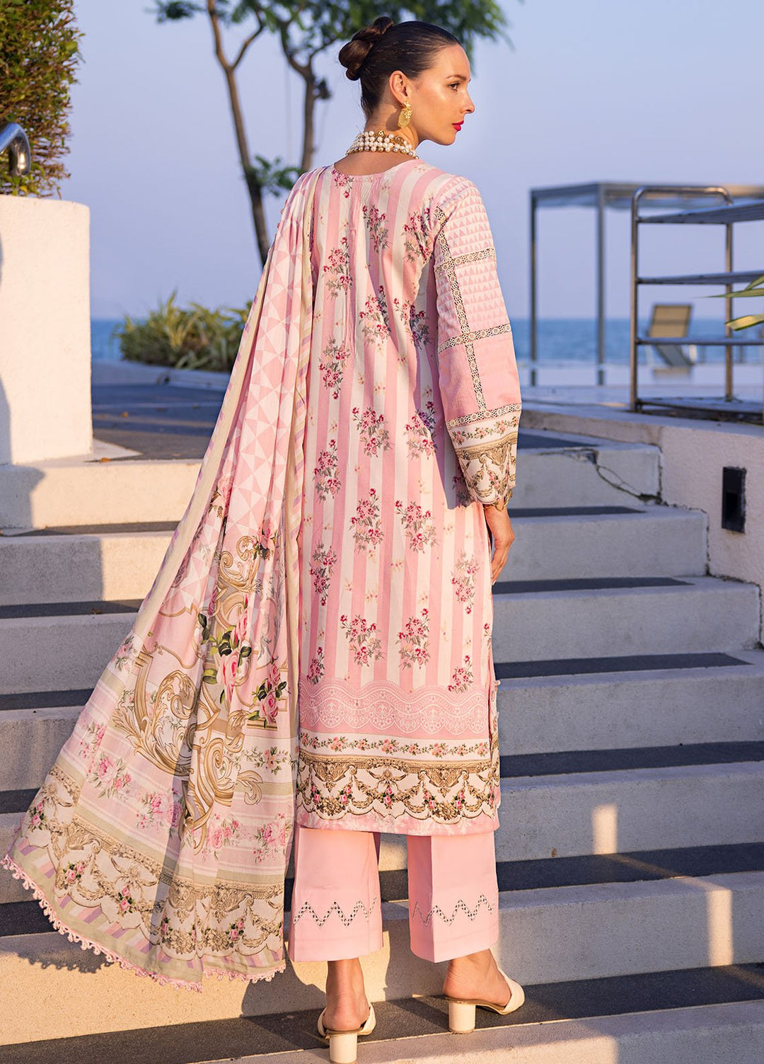 Elaf Printed Lawn Suits Unstitched 3 Piece EF24P EOP-04A Thai Bloom - Summer Collection