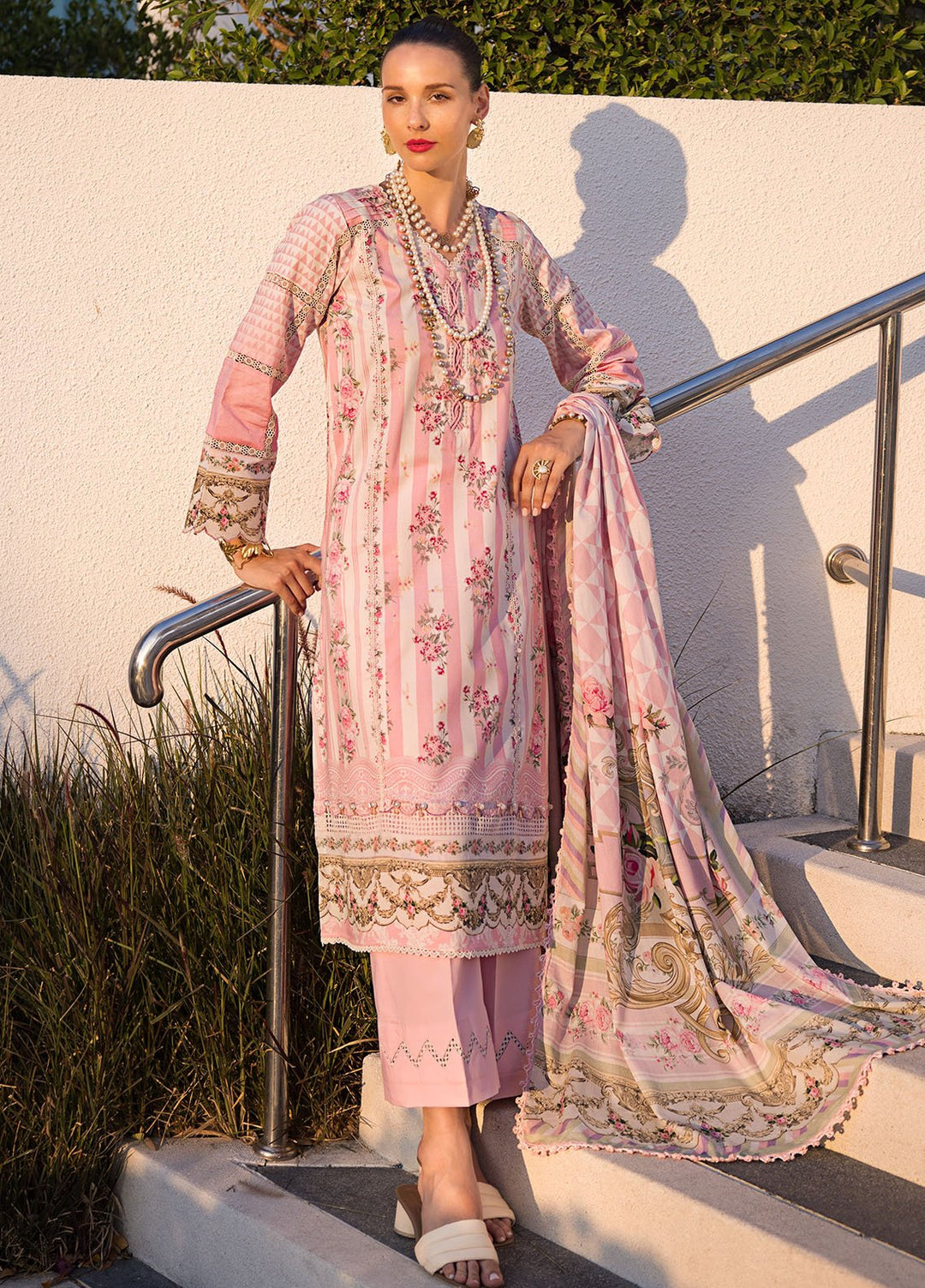Elaf Printed Lawn Suits Unstitched 3 Piece EF24P EOP-04A Thai Bloom - Summer Collection