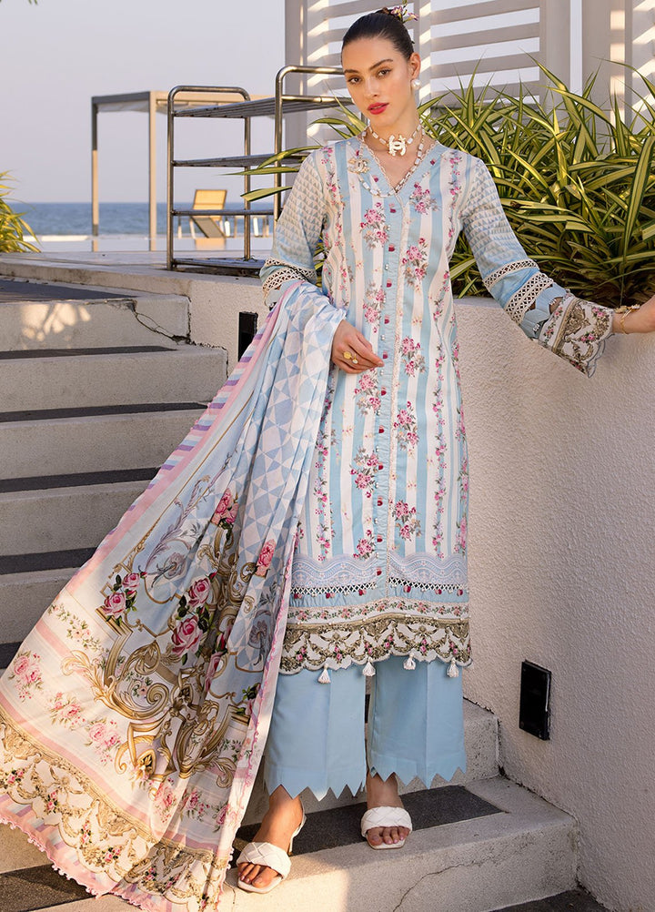 Elaf Printed Lawn Suits Unstitched 3 Piece EF24P EOP-04B Marlene - Summer Collection