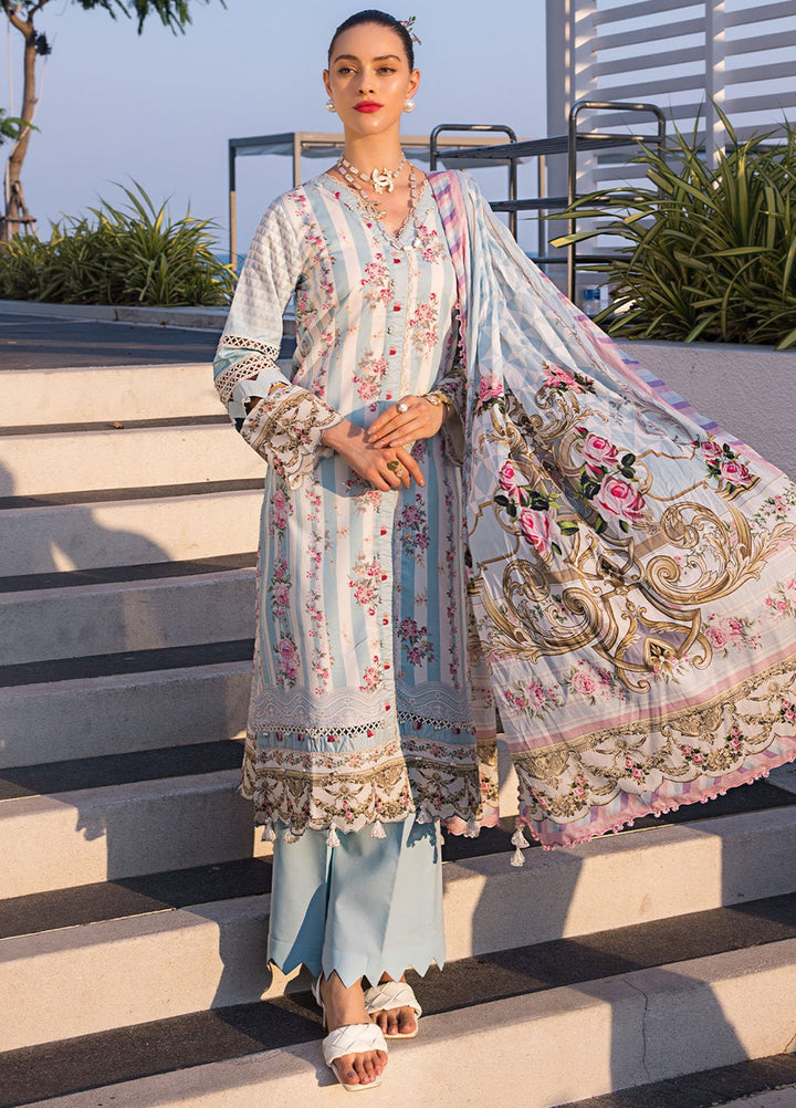 Elaf Printed Lawn Suits Unstitched 3 Piece EF24P EOP-04B Marlene - Summer Collection