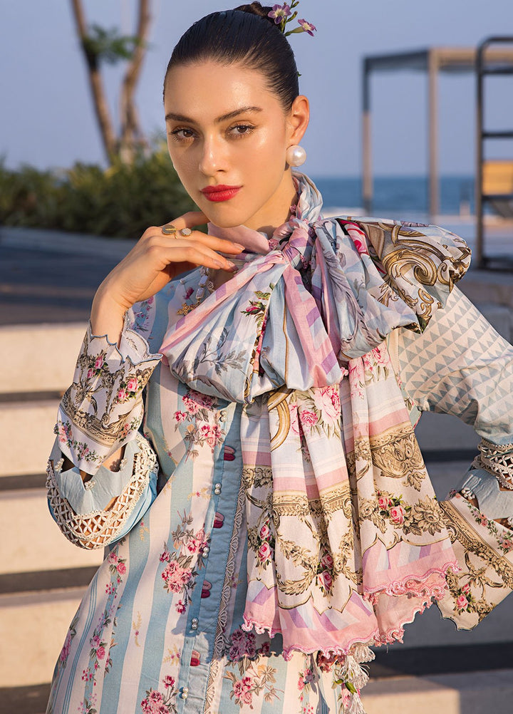 Elaf Printed Lawn Suits Unstitched 3 Piece EF24P EOP-04B Marlene - Summer Collection