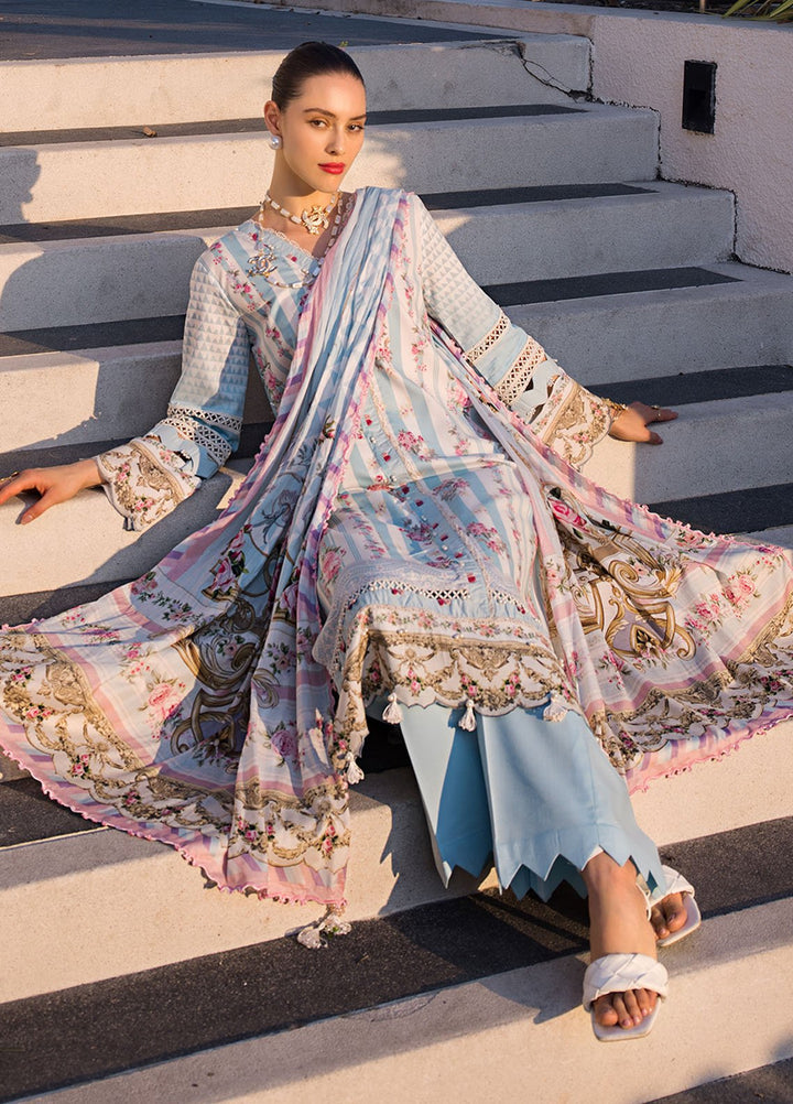 Elaf Printed Lawn Suits Unstitched 3 Piece EF24P EOP-04B Marlene - Summer Collection