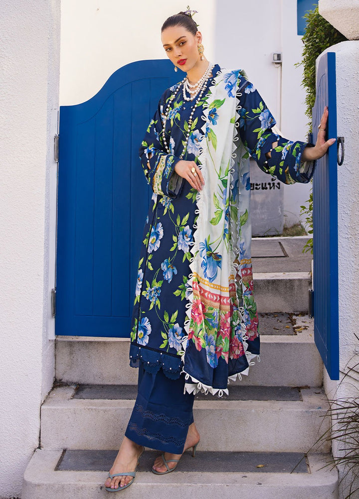 Elaf Printed Lawn Suits Unstitched 3 Piece EF24P EOP-05B Rune Mavis - Summer Collection