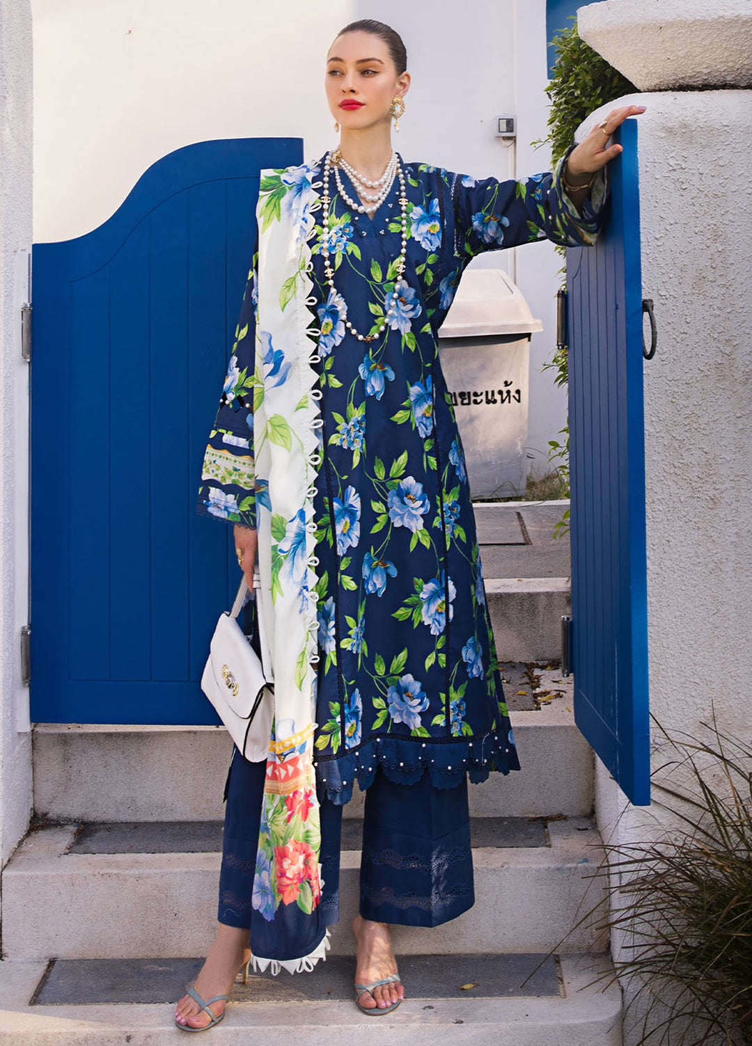 Elaf Printed Lawn Suits Unstitched 3 Piece EF24P EOP-05B Rune Mavis - Summer Collection