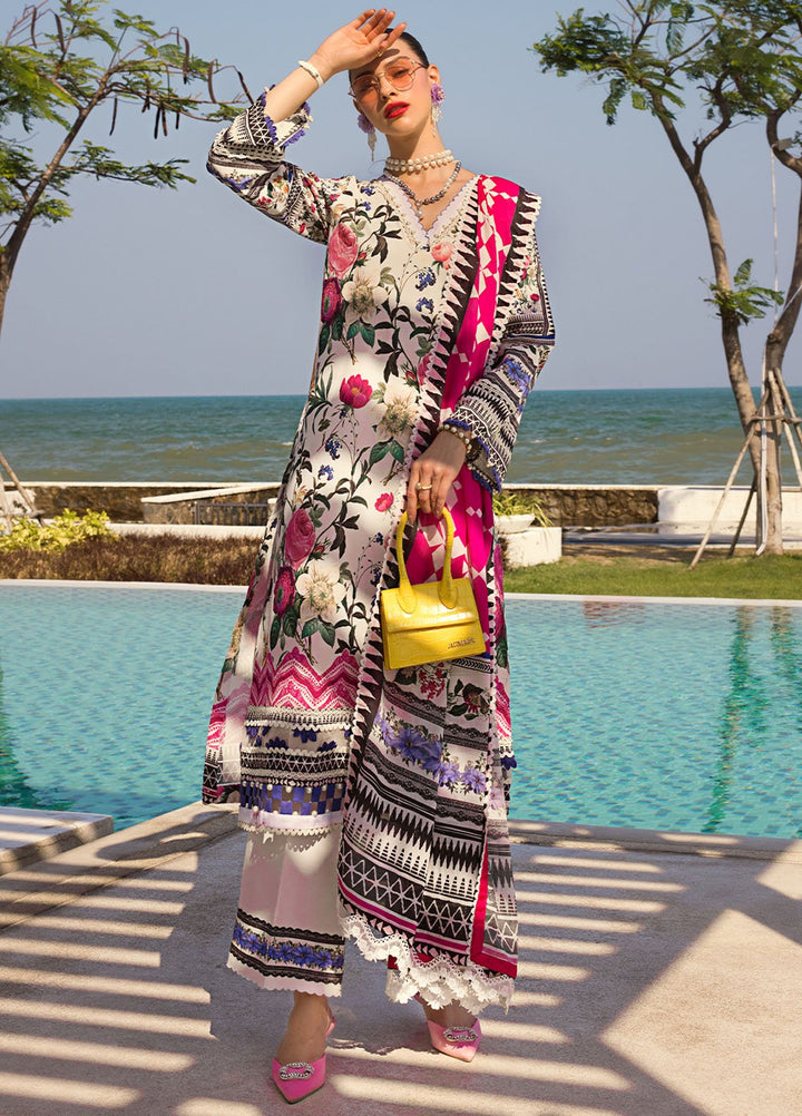 Elaf Printed Lawn Suits Unstitched 3 Piece EF24P EOP-06A Amari Muse - Summer Collection