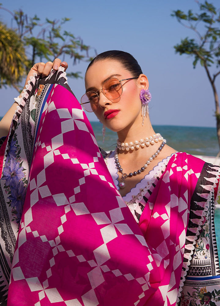 Elaf Printed Lawn Suits Unstitched 3 Piece EF24P EOP-06A Amari Muse - Summer Collection