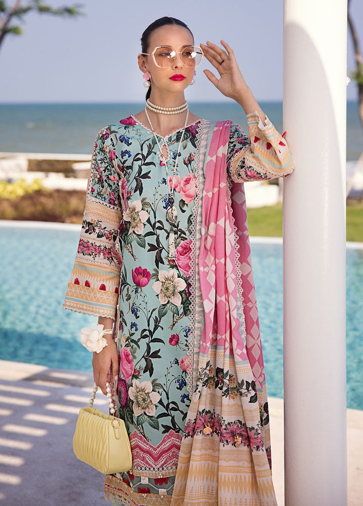 Elaf Printed Lawn Suits Unstitched 3 Piece EF24P EOP-06B Freya - Summer Collection