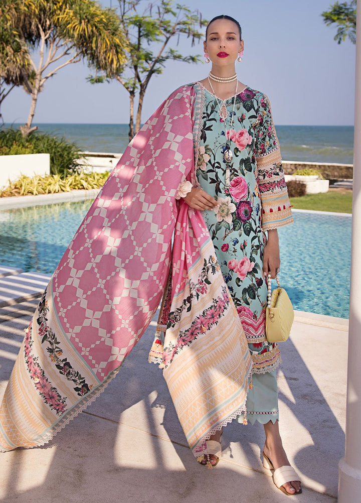 Elaf Printed Lawn Suits Unstitched 3 Piece EF24P EOP-06B Freya - Summer Collection